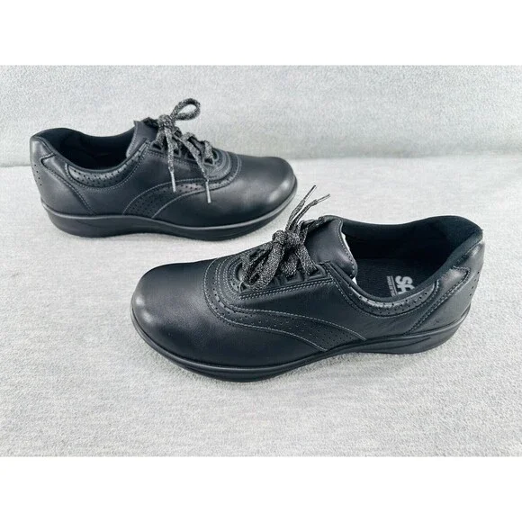 SAS L5900785 - Shoes Womens 9 M Walk Easy Sneaker Black Leather Comfort   B15 - Picture 6 of 9